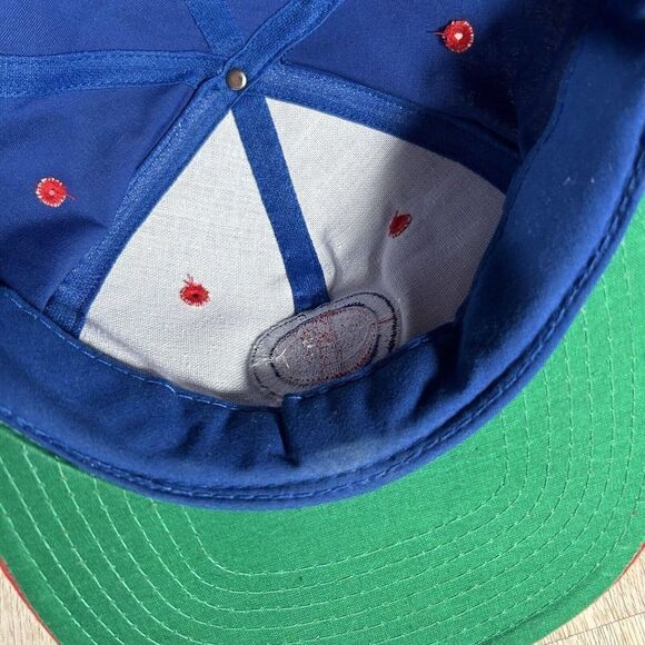 Vintage Detroit Pistons Hat Snapback NBA Basketball Twins Blue Red Cap - Picture 6 of 9